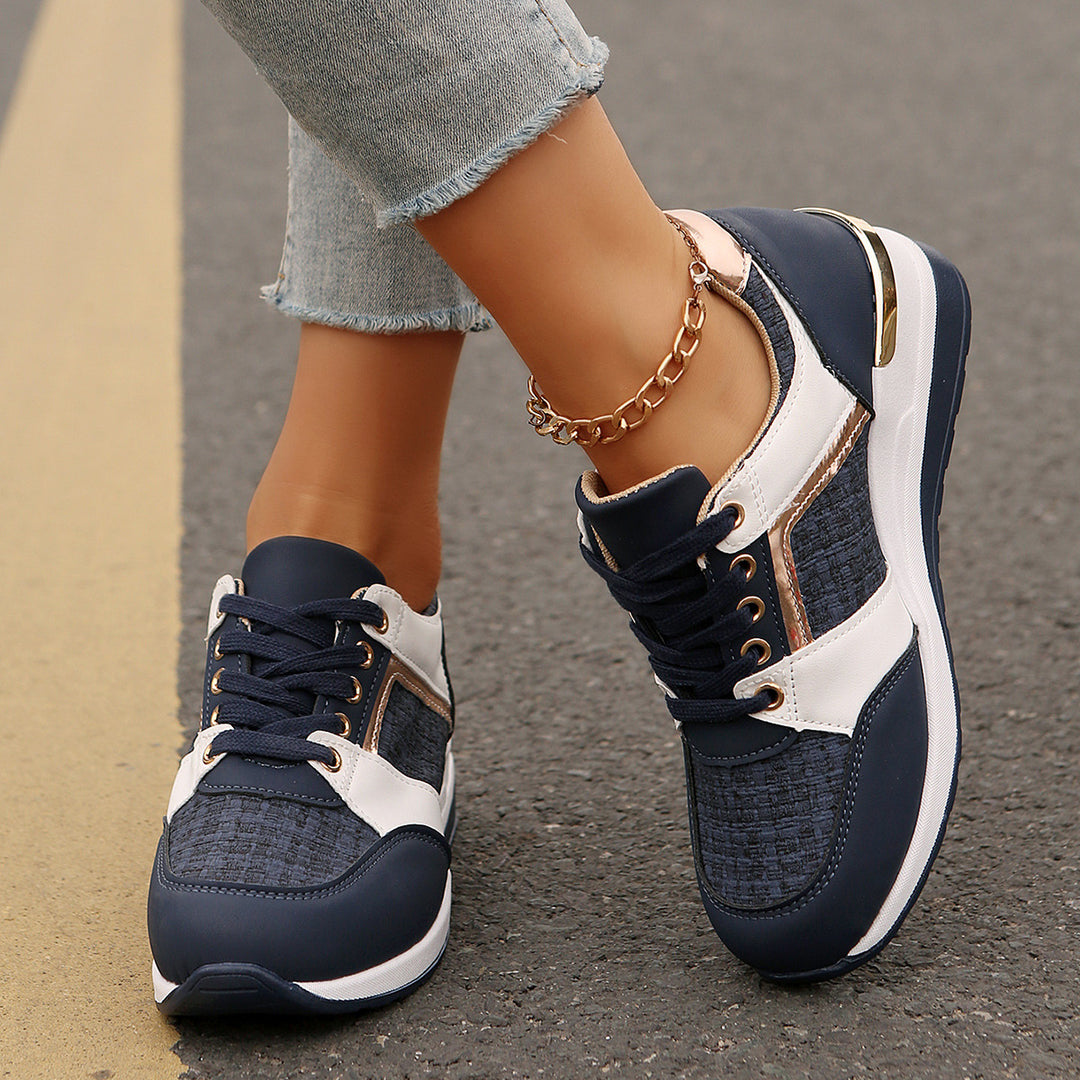 Dame Sportliche Sneakers med åndbar mesh-overflade og dämpende sål Stilla