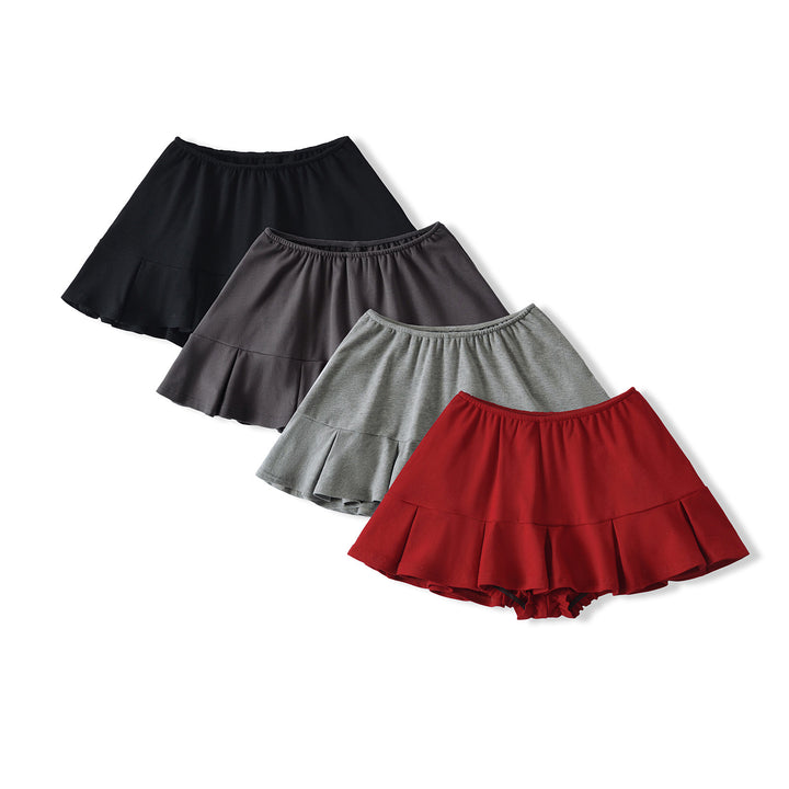 Dame rynket sportshorts med integrerede shorts og elastisk talje Stilla