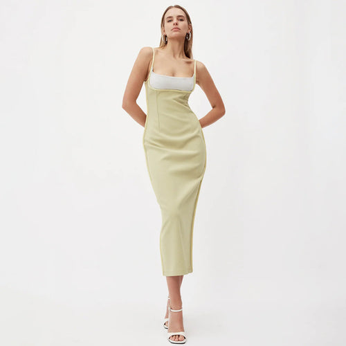 Dame Maxikjole med elegant bustier-indsats Stilla