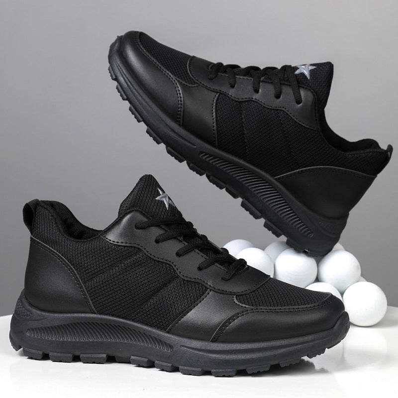 Herre let sport sneaker med åndbare mesh-indlæg og skridsikker sål Stilla