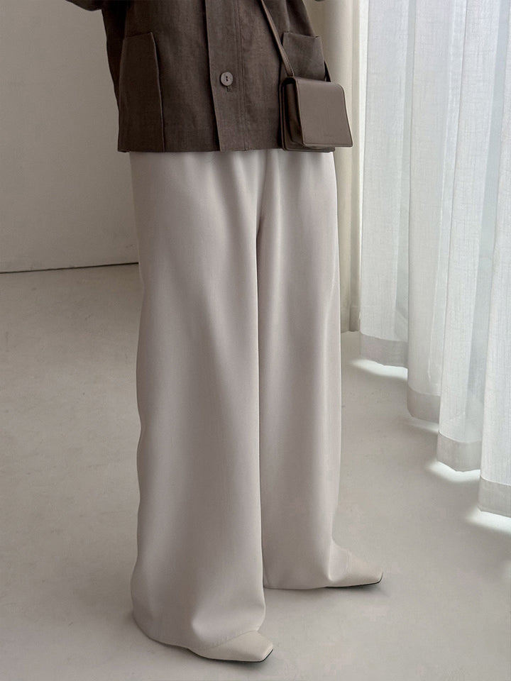 Dame bred culotte med elastisk talje og elegant snit Stilla