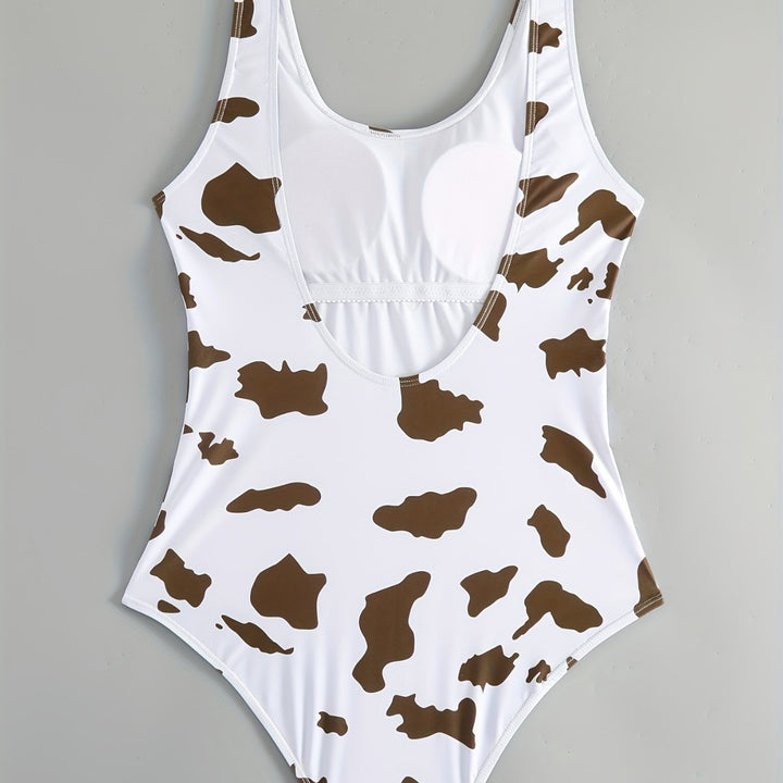 Dame One-Piece Badedragt med dyremønster Skovae