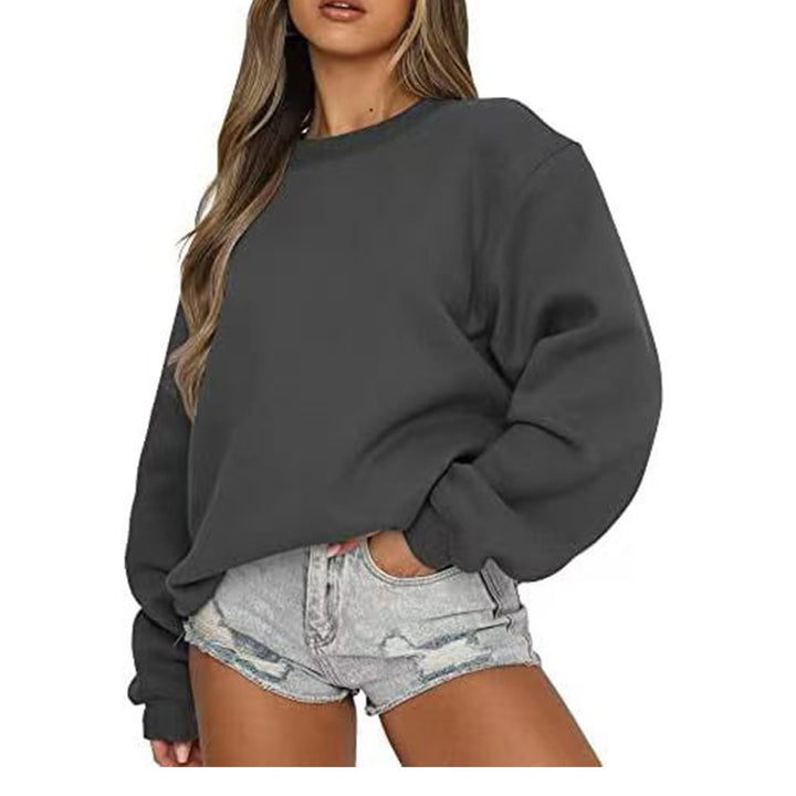Kvinders sweatshirt med afslappet snit og voluminøse ærmer Stilla
