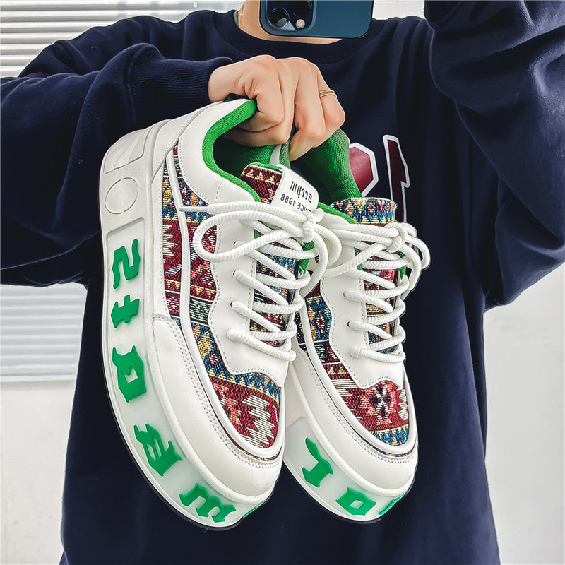 Femme Etnisk Mønstret Lækre Sneakers Stilla