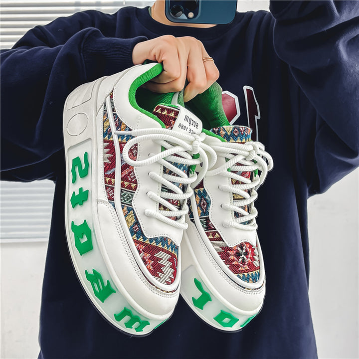 Femme Etnisk Mønstret Lækre Sneakers Stilla