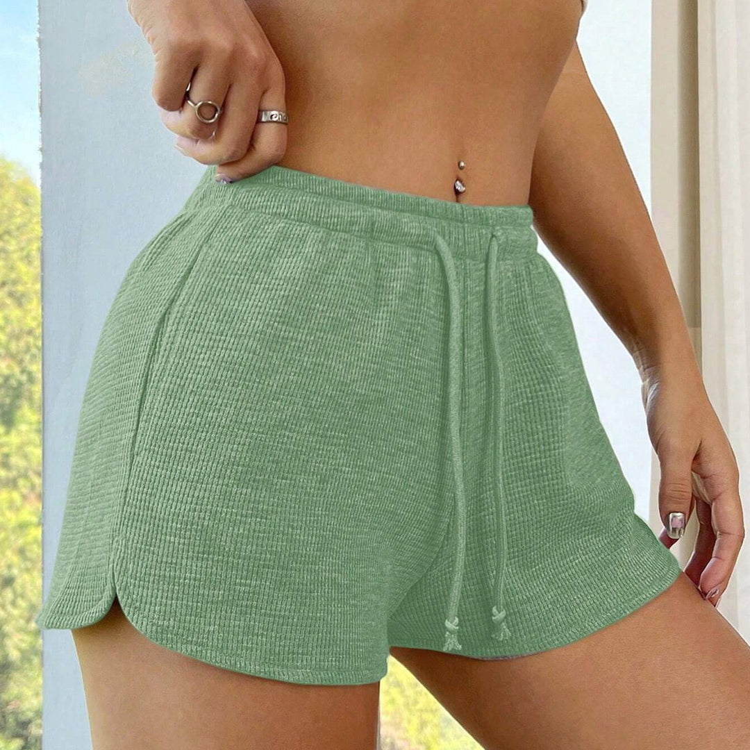 Dame Sporty fritidshort med side-slids Stilla