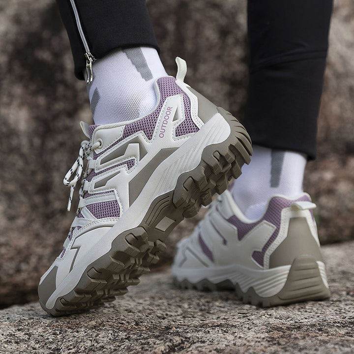 Herrer nan robust Trail- og vandresneaker med multiterræn-profilsole, åndbart mesh-overdel og forstærket tåhætte Skovae