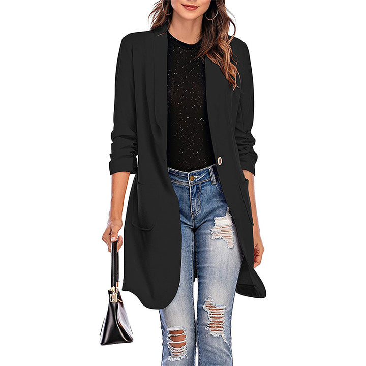 Dame Elegant Oversized Blazer med praktiske lommer og smart snit Stilla