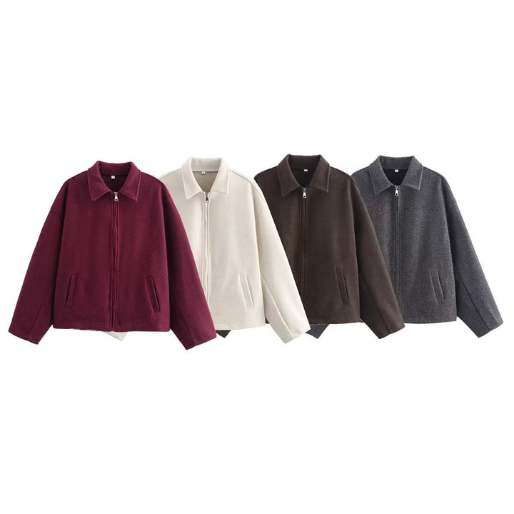 Dame casual oversized jakke lavet af blødt materiale Stilla