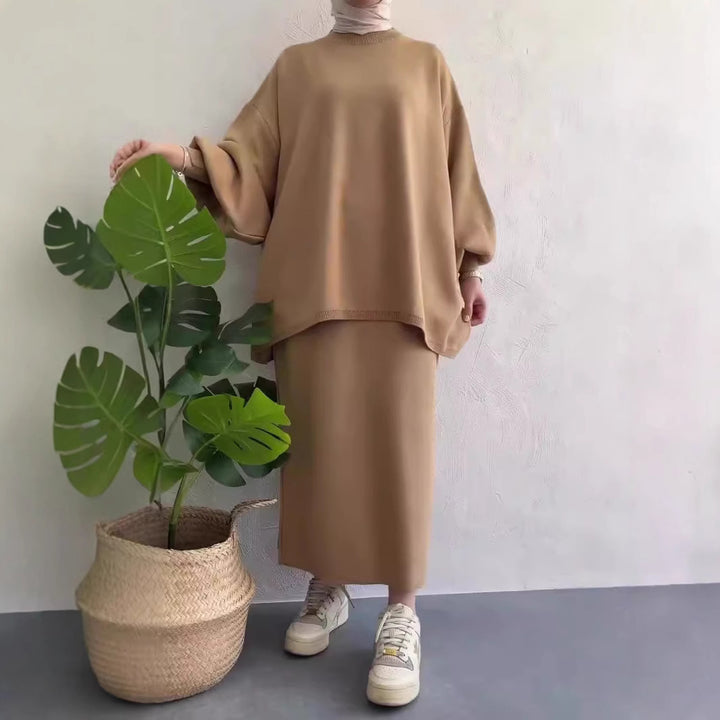 Kvinders afslappede maxi kjole med oversized snit og elegante detaljer Stilla