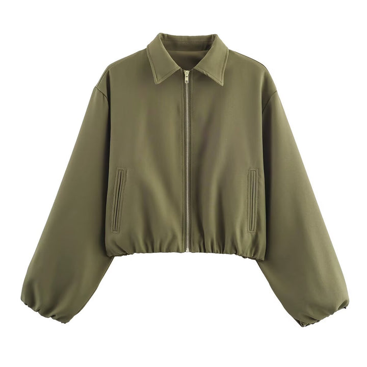 Dame cropped overgangsjakke Stilla