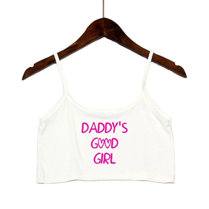 Dame mode crop top med dekorerede stropper Skovae