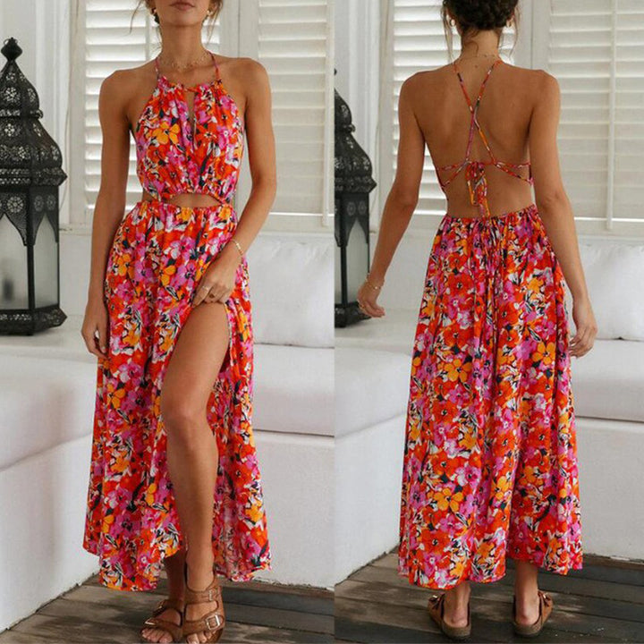 Dame Maxi Kjole med Blomsterprint Stilla