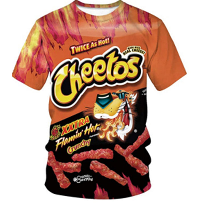 Herre T-Shirt i unikt Snackdesign Stilla