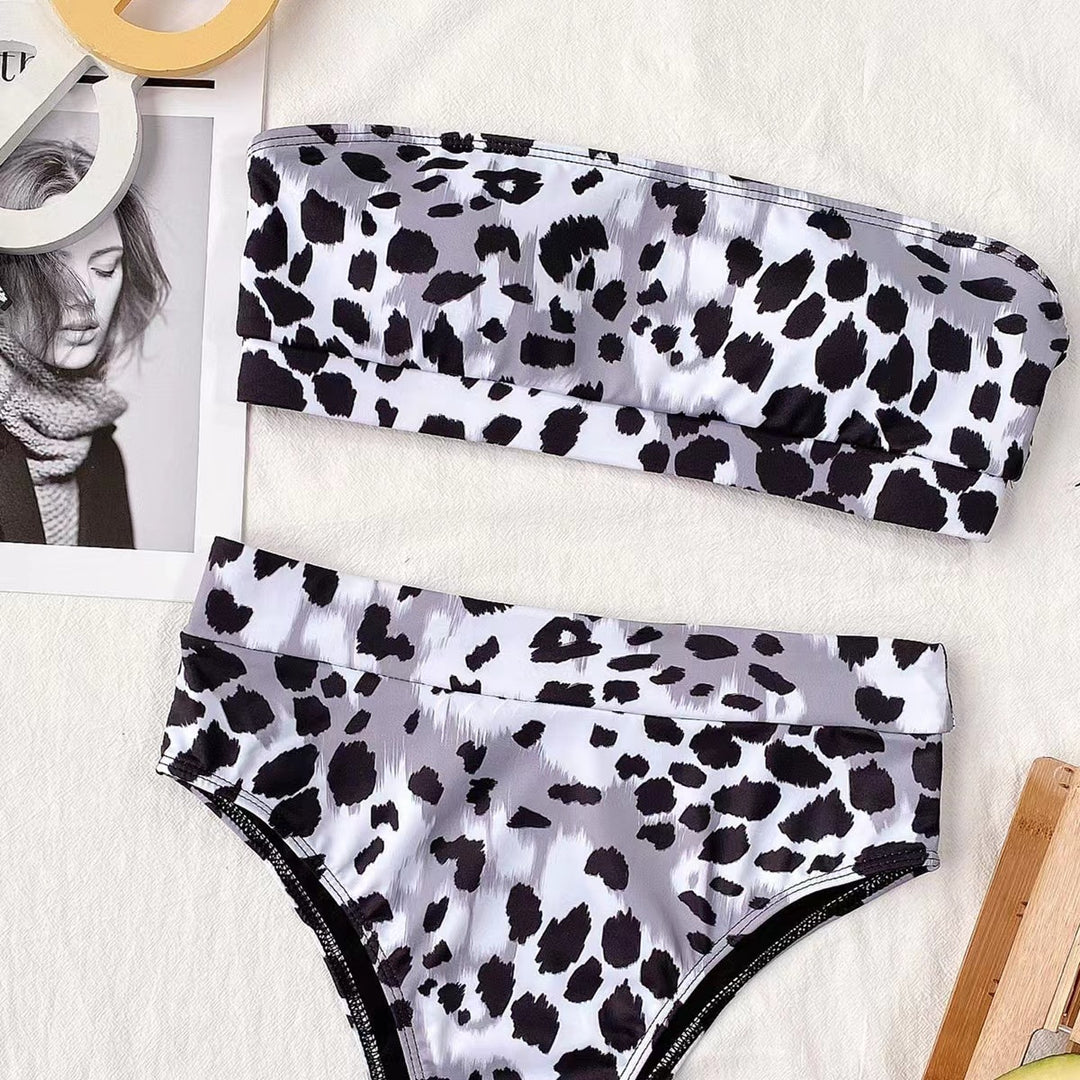 Dame Bandeau Bikini Sæt Stilla 1750839798
