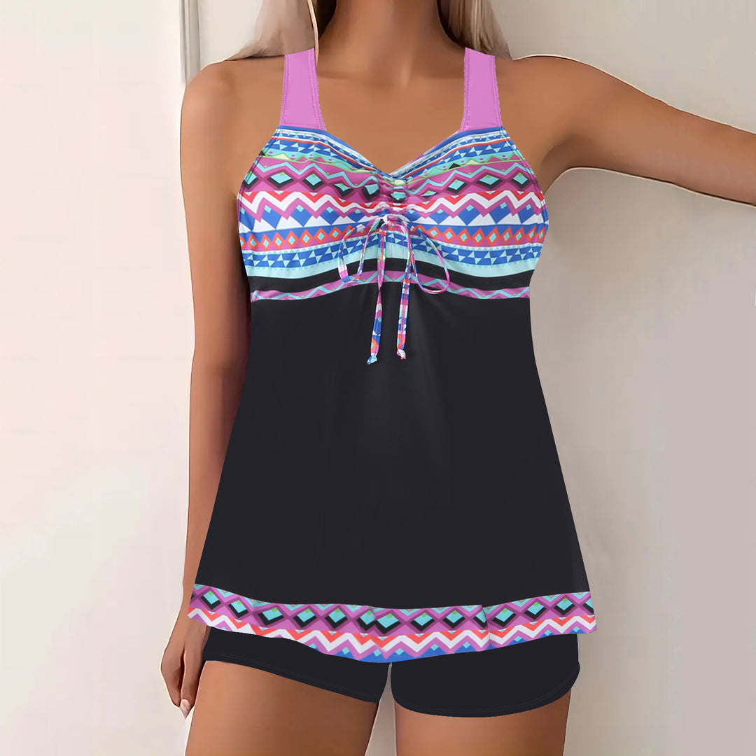 Dame Tankini-overdel med shorts Skovae