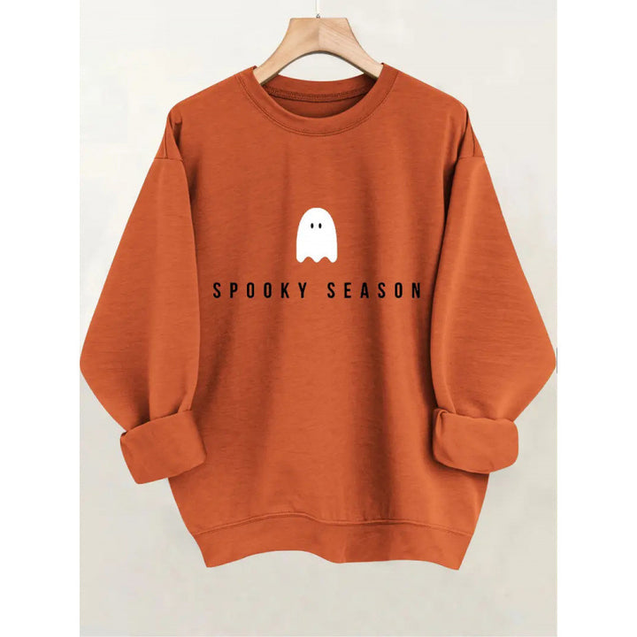 Kvinders sweatshirt med afslappet uhyggeligt design og blødt indvendigt fleece Skovae