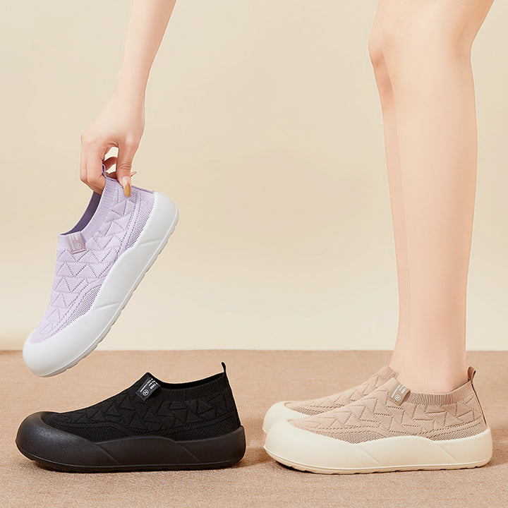 Femme Let Slip-On Vandtætte Sneakers med Komfortstrikovermateriale Stilla