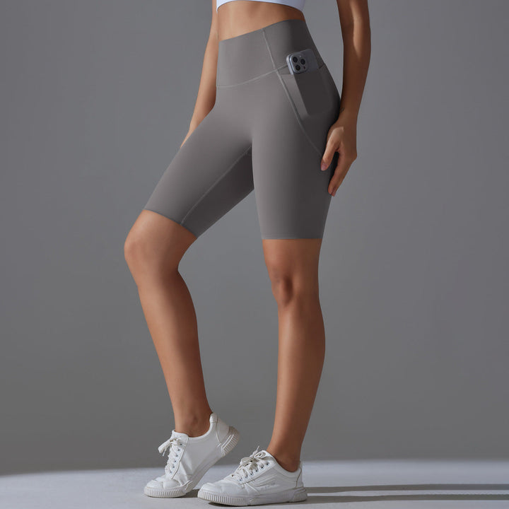 Dame cykelshorts med høj talje og praktiske sidelommer Skovae
