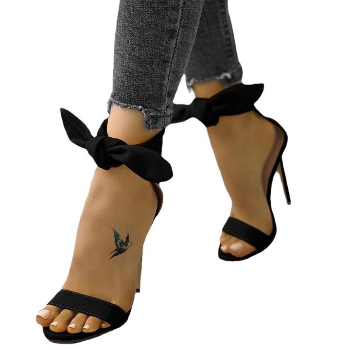 Dame Stiletto Sandaler med modebue og komfortabel sål Stilla