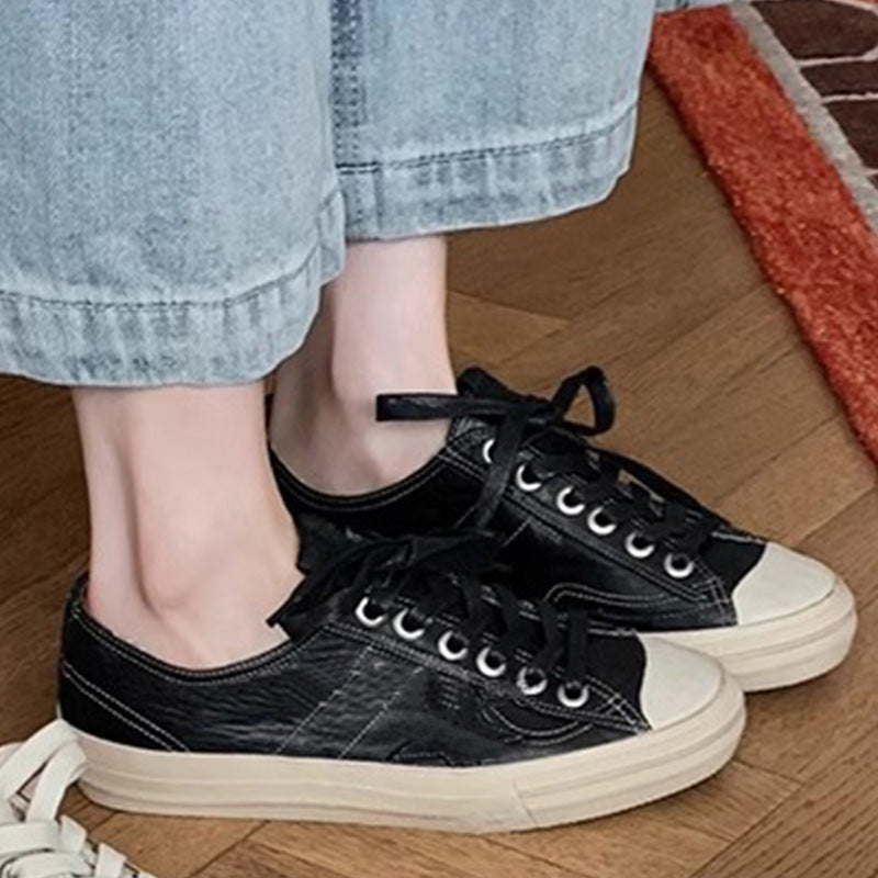 Dame Casual Sneakers i urban stil med høj kvalitet læderapplikationer og klassisk flair Stilla