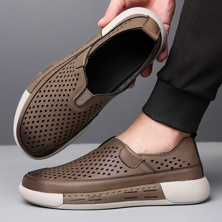 Herrer Åndbar Fritid Slip-On Sneakers med Ventilationsdesign Stilla