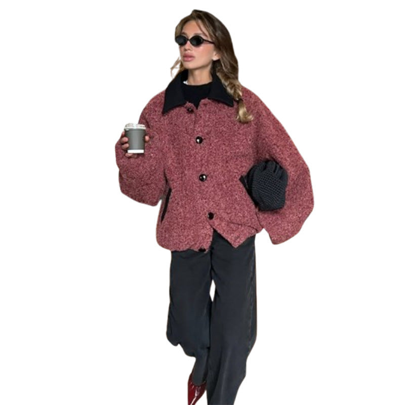 Dame oversized uldjakke Stilla