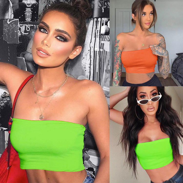 Dame strapless Crop Top Stilla