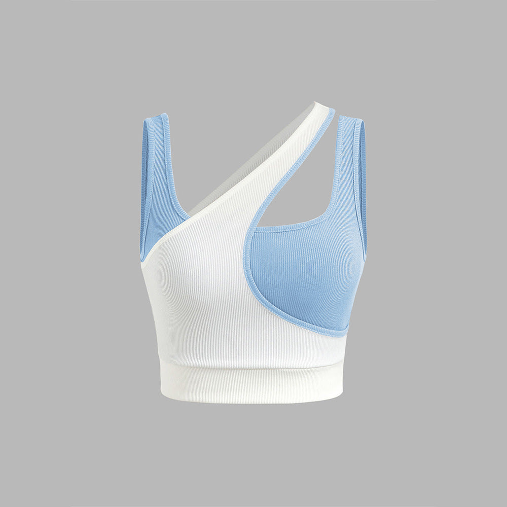 Kvinders sportsbustier med asymmetrisk design og justerbare stropper Stilla