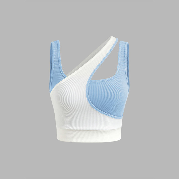 Kvinders sportsbustier med asymmetrisk design og justerbare stropper Stilla