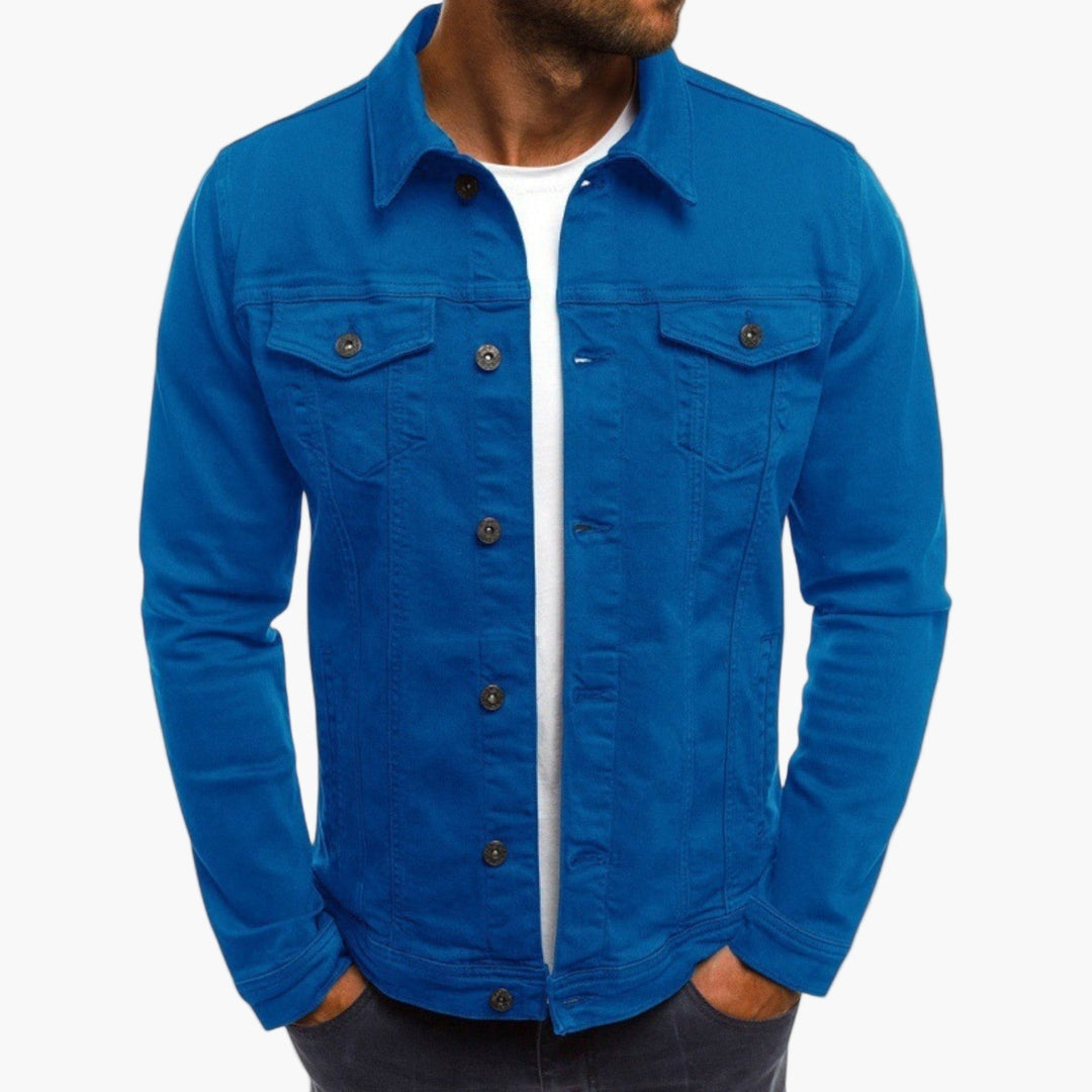 Stilla | Jeansjakke Slim Fit - Klassisk Fritidslook til Hverdag og Arbejde