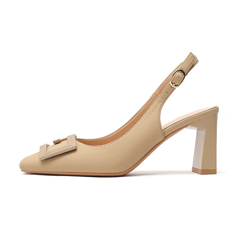 Damens Slingback Blockhæle med elegant spænde-detalje Stilla