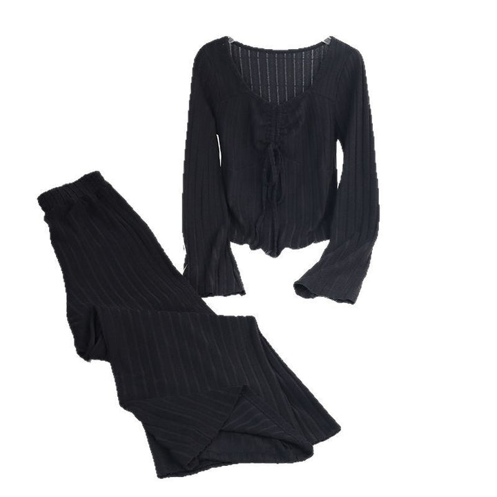 Dame Loungewear Sæt med stribet design og komfortabel pasform Stilla