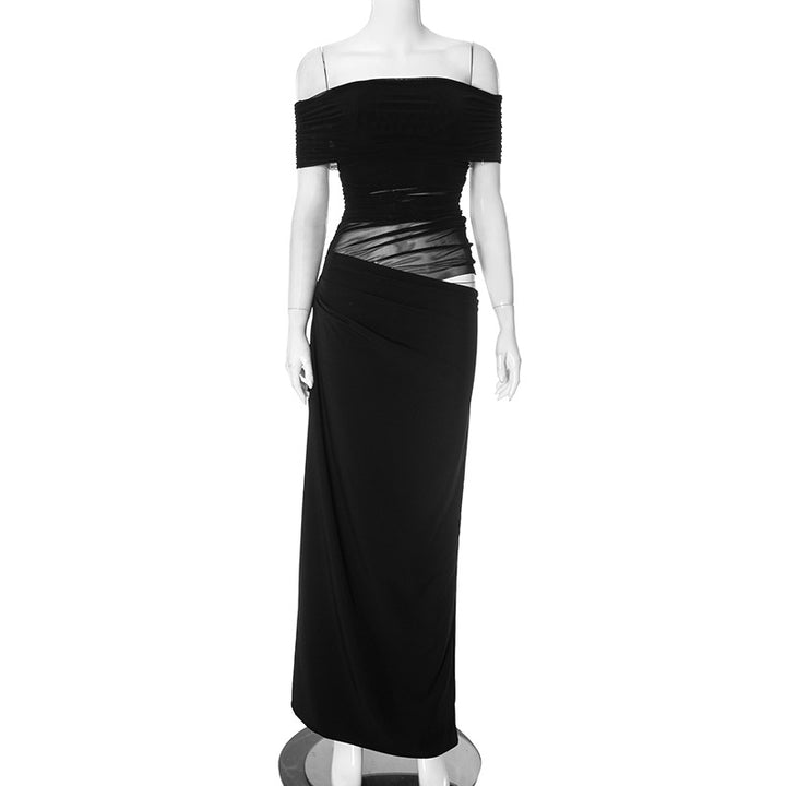 Femme Off-Shoulder Ruffles Maxikjole Stilla