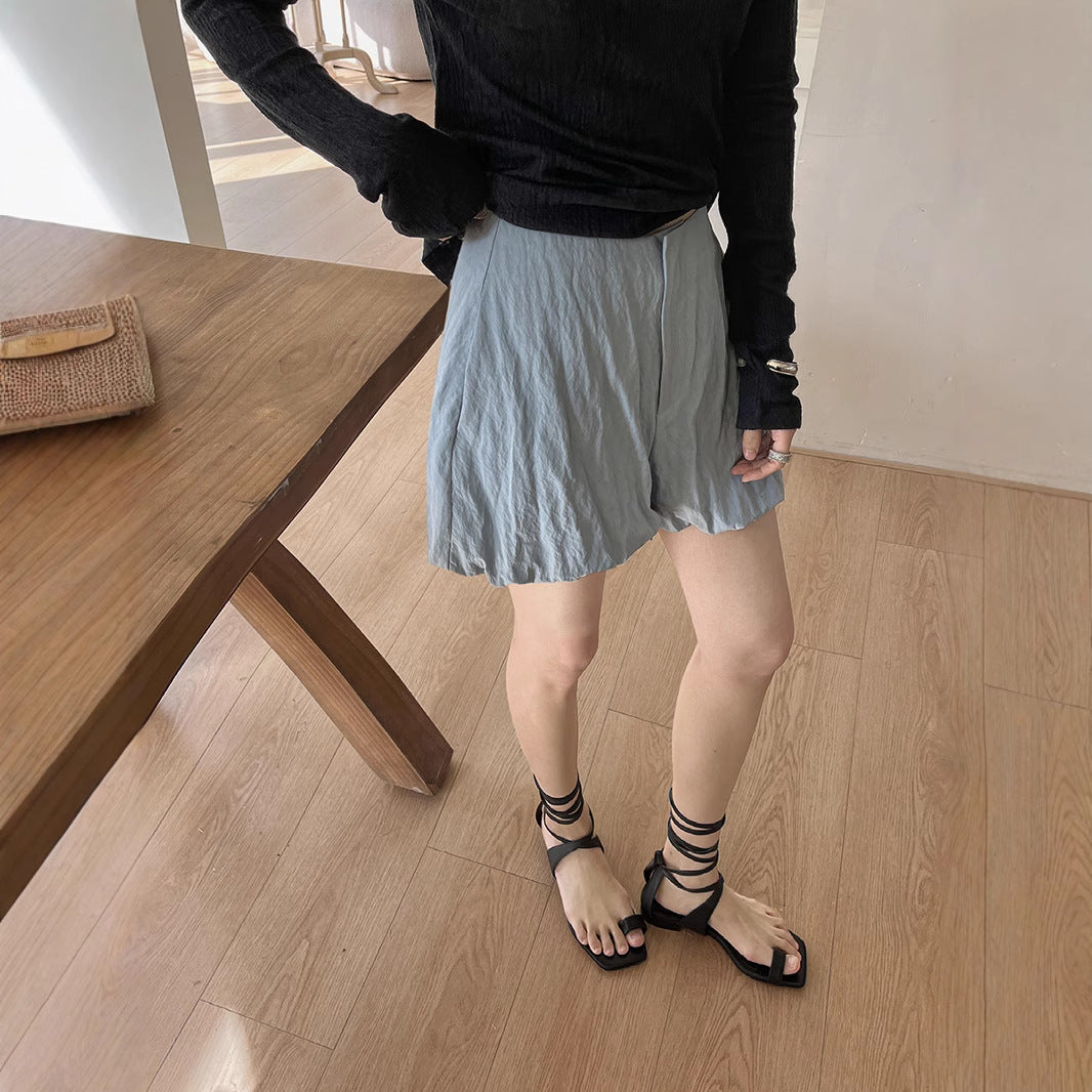 Dame flydende shorts med elastisk talje og blødt materiale Stilla