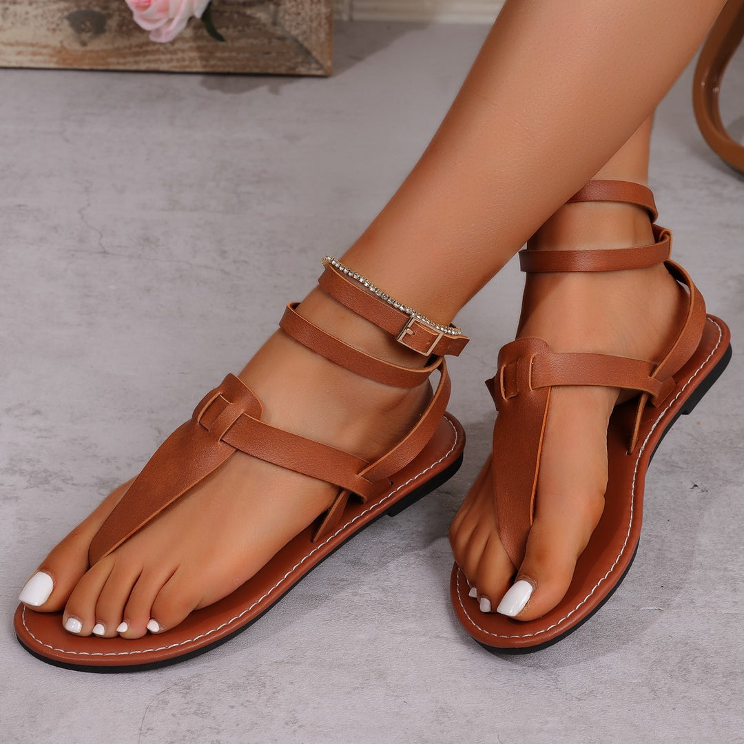 Dame Zehentrenner-sandaler med justerbare remme og anatomisk fodseng Stilla