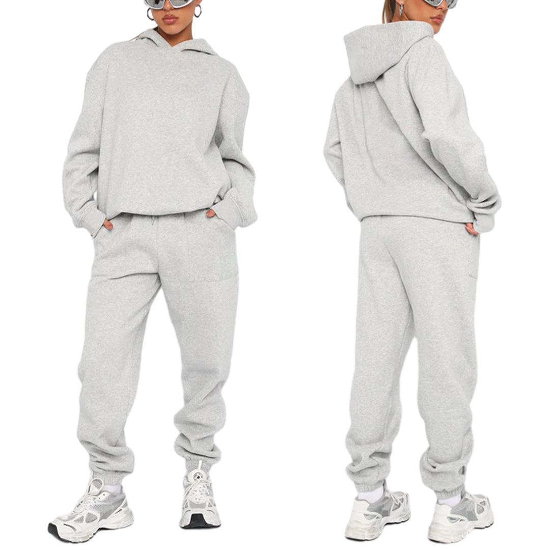 Dame afslappet hoodie- og joggingdragt sæt Stilla