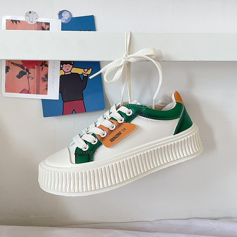 Dame Trendy Plateau-Sneakers med forstærket sålprofil og moderigtigt design Stilla