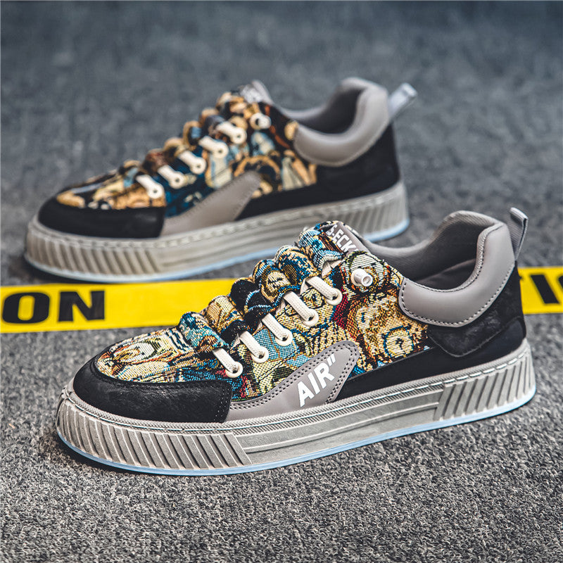 Femme Kunstneriske Mønstrede Lifestyle Sneakers Stilla