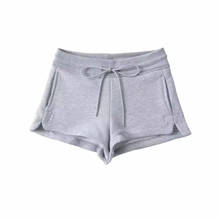 Dame Sporty Sweatshorts med justerbar snøre og sidelommer Stilla