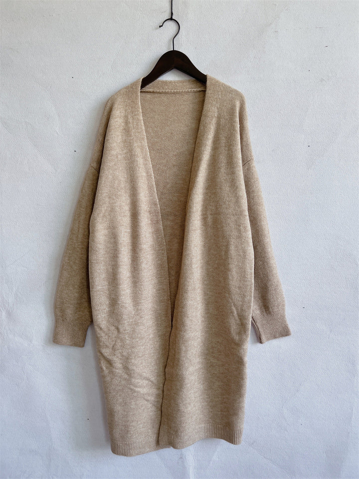 Kvindernes lange strikkede cardigan Stilla