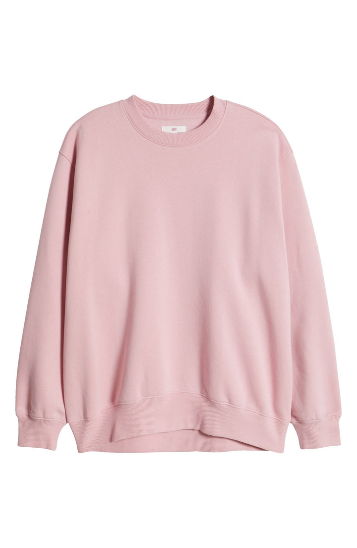 Dame afslappet sweatshirt med klassisk rund halsudskæring Stilla