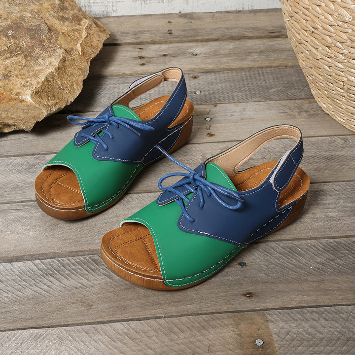 Dame sling-sandaler med elegant snøring og ergonomisk fodseng Stilla