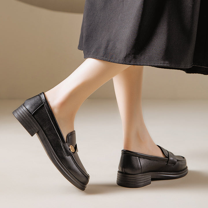 Femme Elegante Læder Slipper Stilla