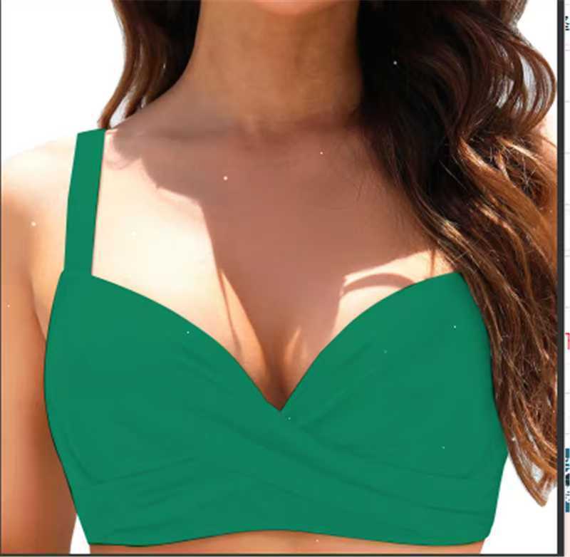 Dame Elegant Bikini top med indpakningsdesign Skovae