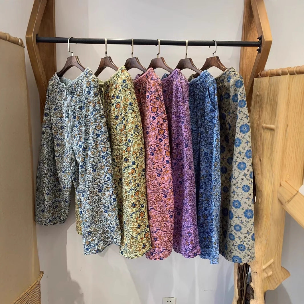 Femme Letvægt Blomsterprint Pyjamabukser Stilla