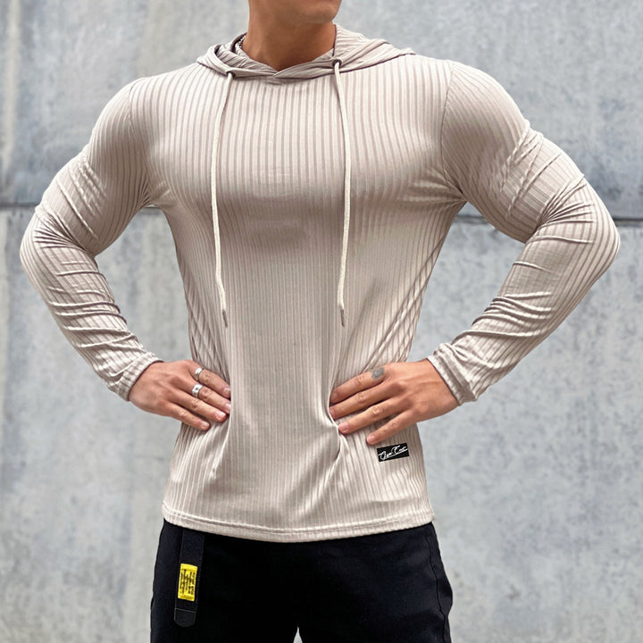 Herren Sportlich Hoodie med struktureret overflade og åndbar teknologi Stilla