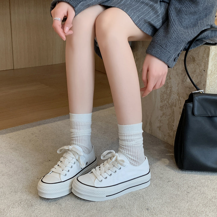 Femme Fritid Snøre-platform-sneakers Stilla