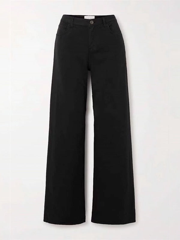 Dame løst skåret denim-jeans med høj talje og afslappet pasform Stilla