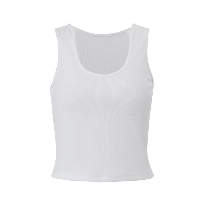 Dame Sporty Crop-Top lavet af åndbar bomuldsblanding Stilla
